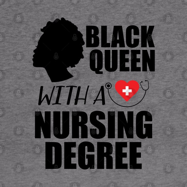 Black Queen with a nurse degree by KC Happy Shop